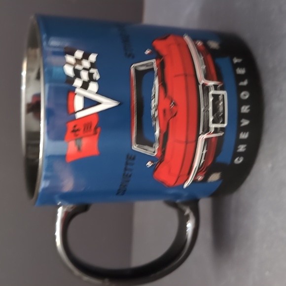 General Motors,Open Road Corvette Stingray Chevrolet Blue/Red Coffee Mug. - Picture 3 of 9